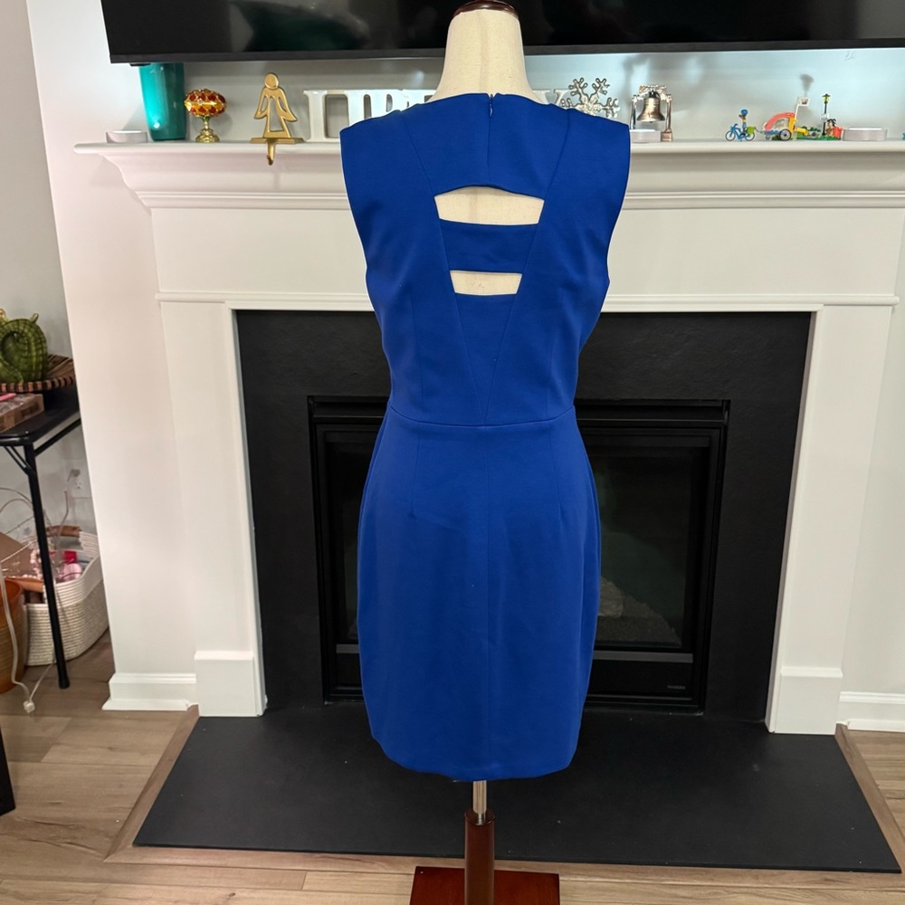 Bailey/44 Royal Blue Cutout Sheath Dress (Medium) - Picture 5 of 11